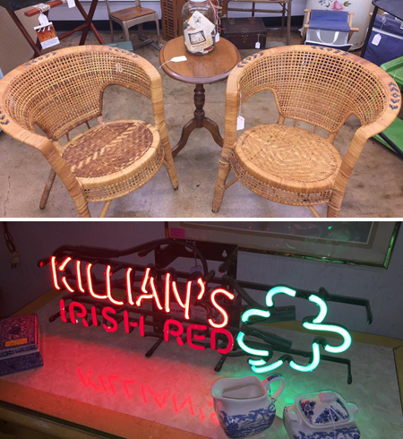 Neon Sign and Chairs